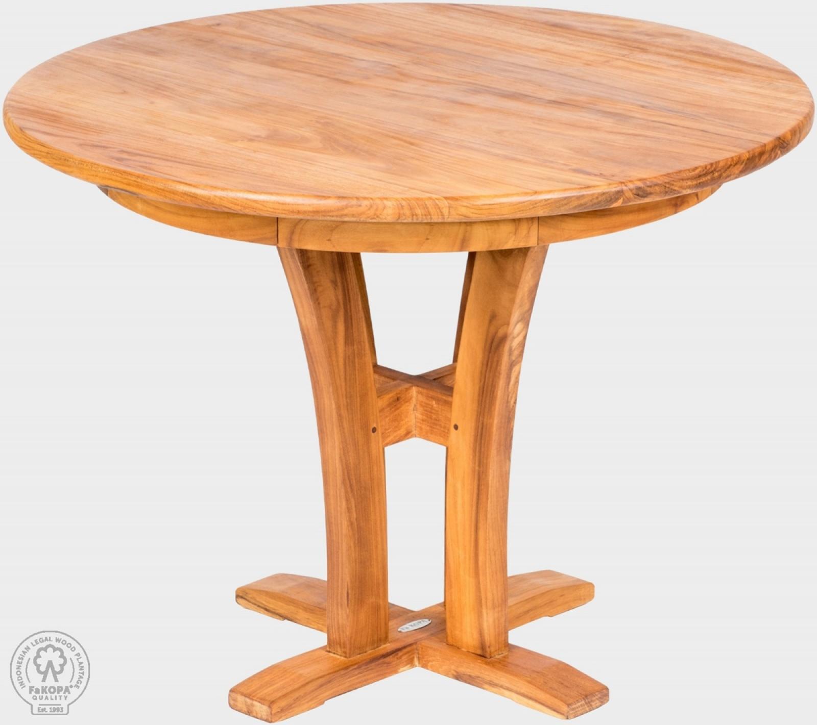 Teakový stôl DANTE 100 cm, prírodný