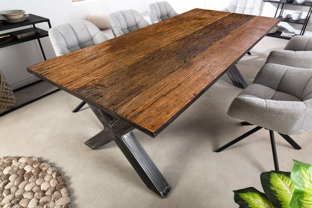 Jedálenský masívny stôl EUPHORIA BARRACUDA II 180 cm, prírodný