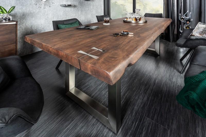 Masívny jedálenský stôl MAMMUT ARTWORK 220 cm akácia