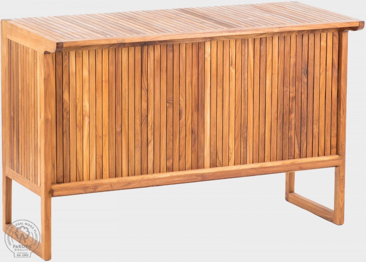Teakový barový stôl LUCA 160 cm teak prírodný