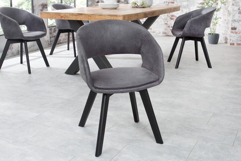 Dizajnová stolička NORDIC STAR šedá
