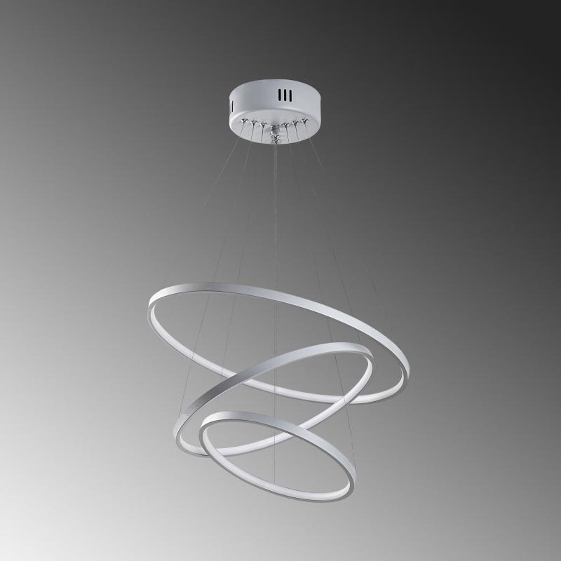 Dizajnový LED luster SIMIT 80 cm, šedý
