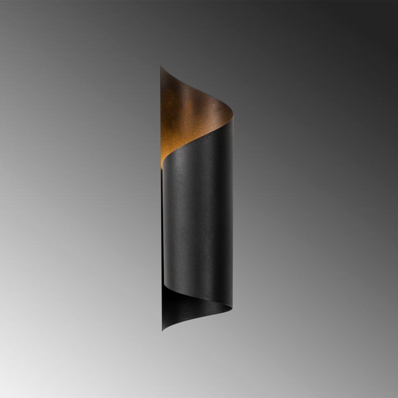 Elegantné nástenné svietidlo SIVANI - MR 35 cm, matné zlaté, čierne