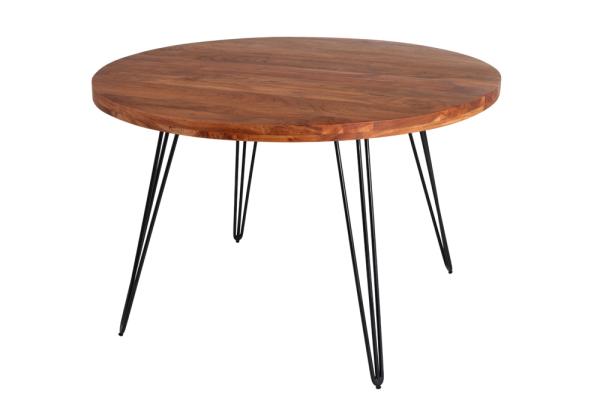 Okrúhly jedálenský stôl SCORPION 120 cm, akácia, prírodný