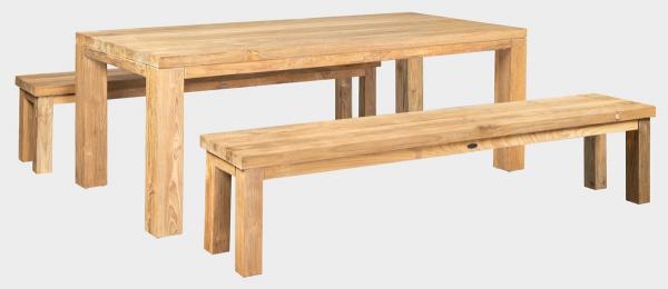 Jedálenský stôl FLOSS RECYCLE 180 cm teak, prírodný