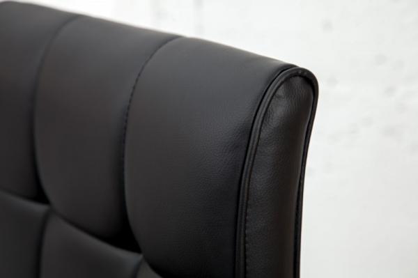 Výškovo nastaviteľná barová stolička MODENA čierna