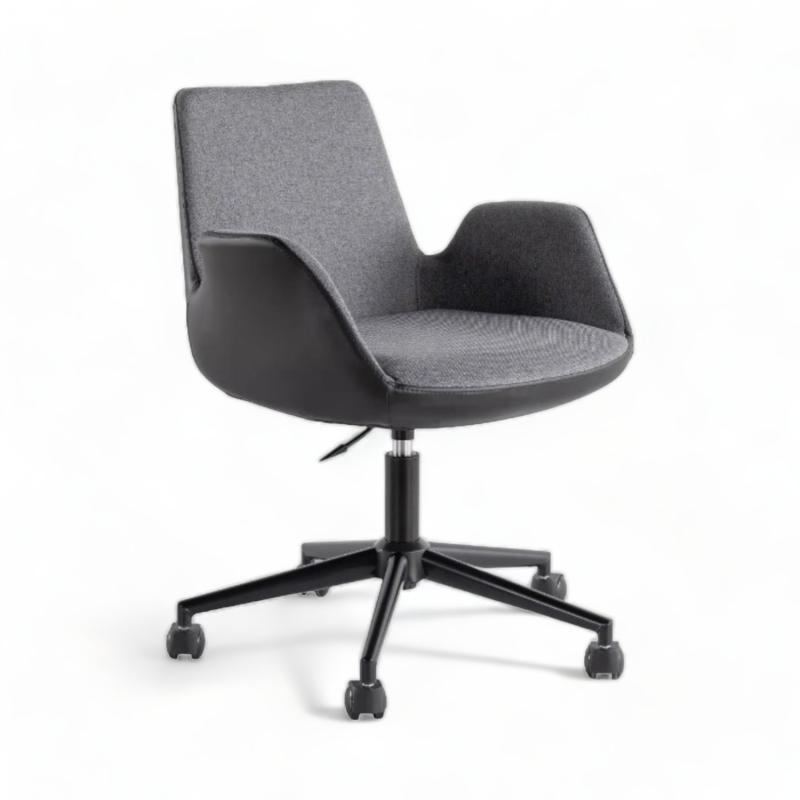 Elegantná pracovná stolička DORA, výškovo nastaviteľná, čierna, antracit