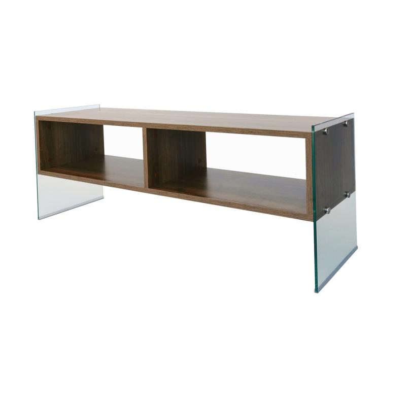 Elegantný TV stolík BROWN 120 cm, MDF, hnedý