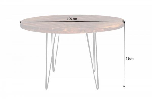 Jedálenský stôl MAKASSAR 120 cm Sheesham
