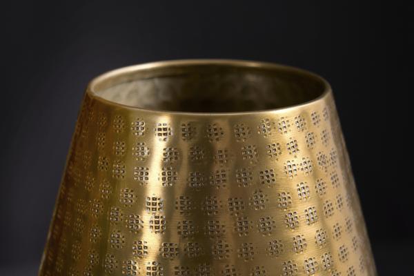Elegantná váza ORIENTAL II 49 cm, zlatá, tepaný dizajn