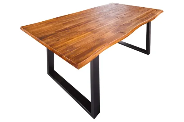Masívny jedálenský stôl GENESIS 140 cm akácia, hnedá