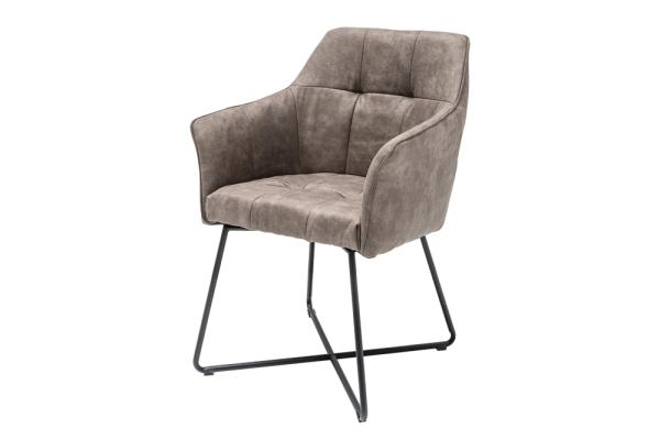 Exkluzívna dizajnová stolička LOFT vintage taupe