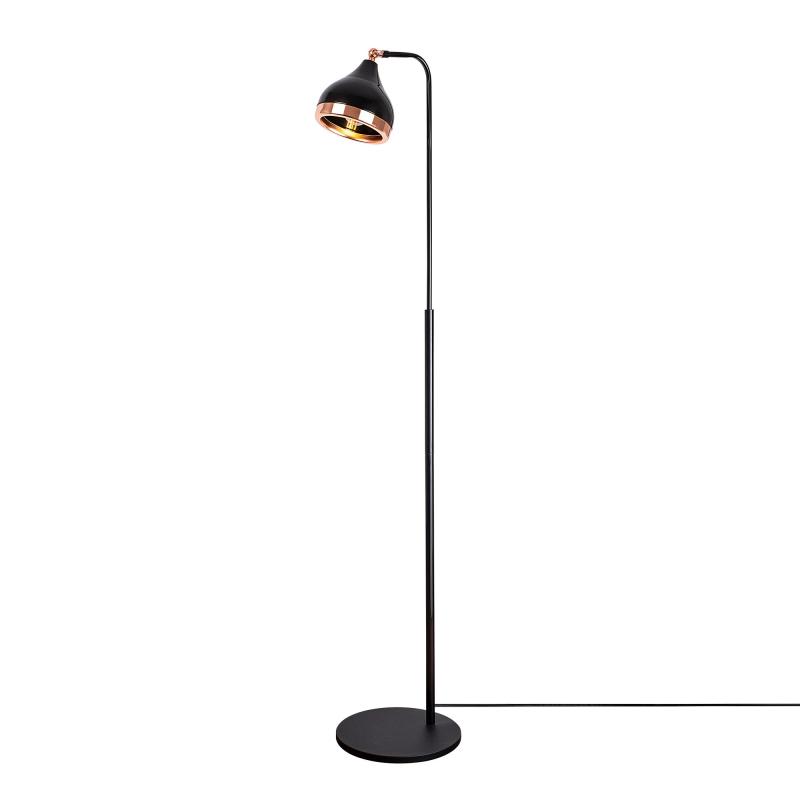 Stojanová lampa YILDO 150 cm, čierna