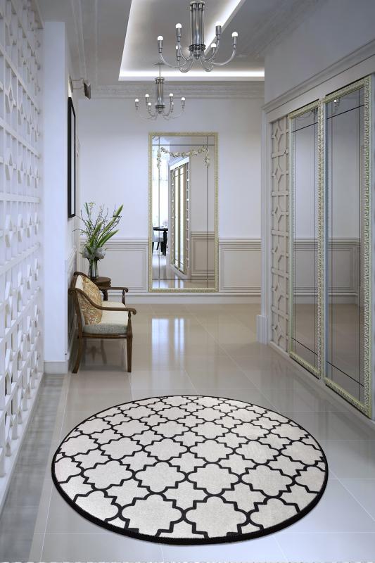 Elegantný okrúhly koberec KUPA 100 cm, viacfarebný
