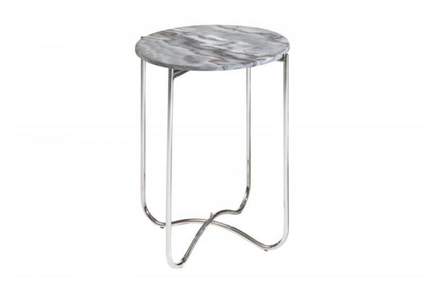 Príručný stolík NOBLE I 43 cm šedý mramor