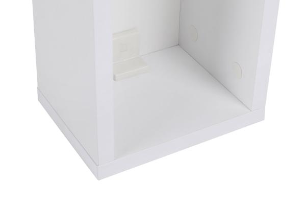 Moderný bočný stolík TURRA 60 cm, MDF, biely
