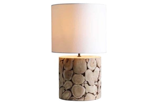 Dizajnová stolová lampa PURE NATURE 45 cm, prírodná, ironwood