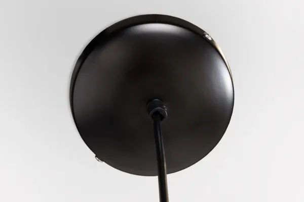 Závesná lampa VIENNA 45 cm, prírodná, čierna