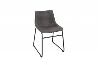 Priemyselná dizajnová stolička DJANGO vintage šedá