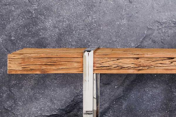Masívny konzolový stolík BARRACUDA 140 cm, teak, prírodný