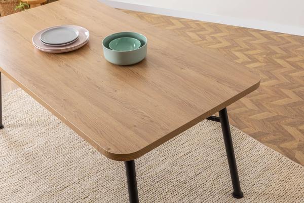 Elegantný jedálenský stôl NALA 160 cm, MDF, prírodný