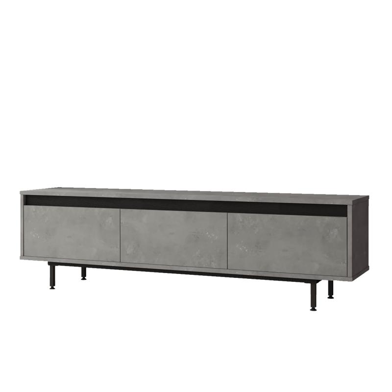 Elegantný TV stolík LUVIO 160 cm, MDF, šedý