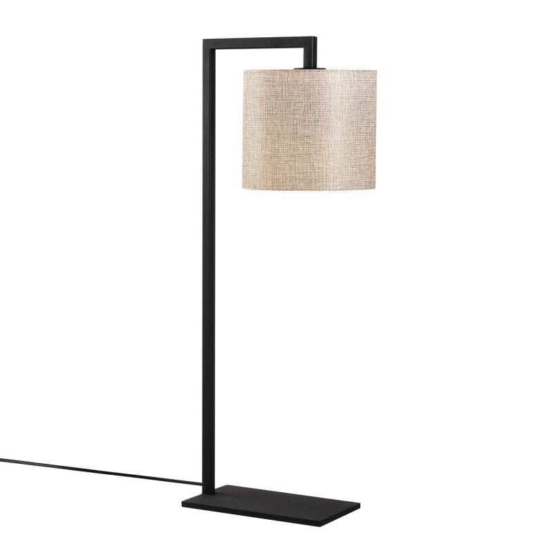 Priemyselná stolová lampa PROFIL 65 cm, čierna, béžová
