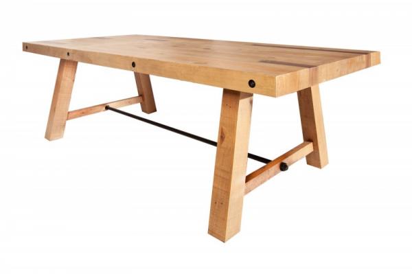 Masívny jedálenský stôl FINCA 240 cm prírodný z  borovicového dreva
