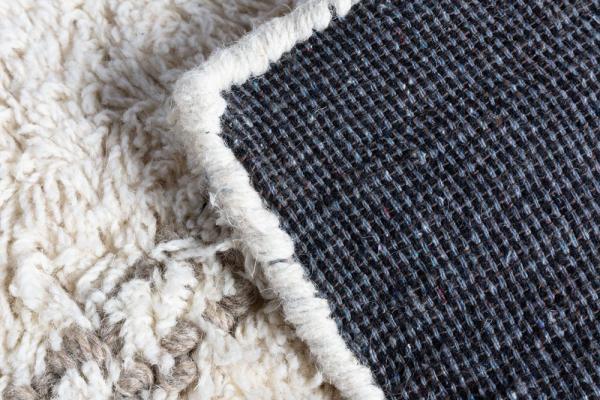 Dizajnový koberec s vysokým vlasom EUPHORIA 230x160 cm, béžovo šedý, bavlna