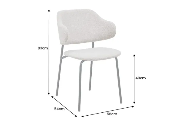 Dizajnová stolička VOGUE, šedá, bounclé