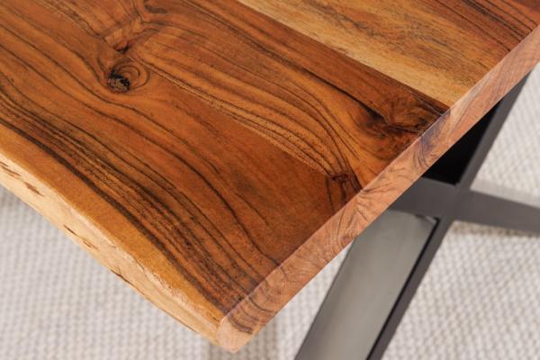 Priemyselný jedálenský stôl MAMMUT 160 cm, akácia, prírodná