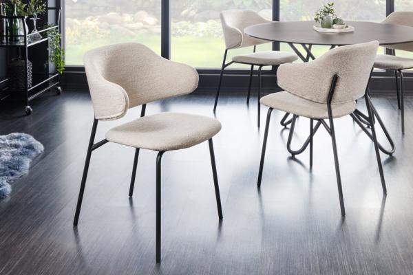 Dizajnová stolička VOGUE, šedá, bounclé