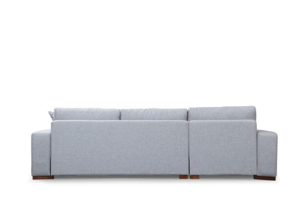 Dizajnová pohovka LOOP 290 cm rohová ľavá, šedá, tkanina