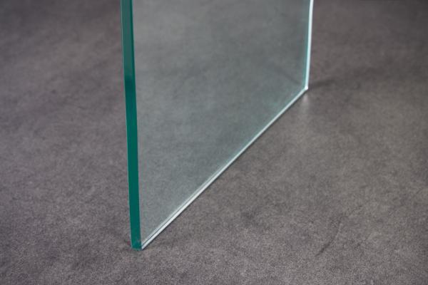 Extravagantný sklenený konzolový stôl FANTOME II 100 cm transparentný