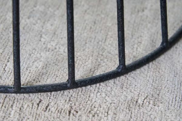 Okrúhly príručný stolík VARIATION 45 cm, čierny, hliníková zliatina
