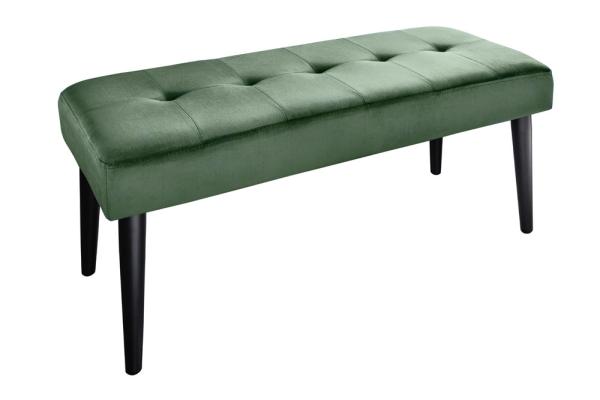 Elegantná lavica BOUTIQUE 95 cm, zelená, zamat