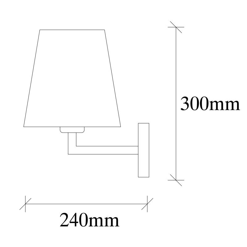 Dizajnová nástenná lampa PARDO 30 cm, béžová, zlatá