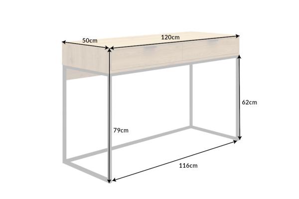 Moderný pracovný stôl X7 120 cm, dubový vzhľad