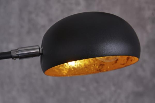 Moderná oblúková lampa FIVE LIGHTS 200 cm čierna, zlatá