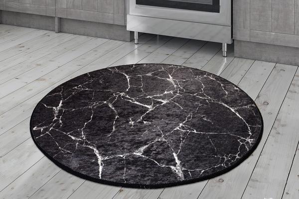 Elegantný okrúhly koberec MARBLE 100 cm, viacfarebný
