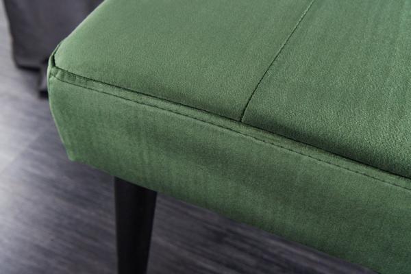 Elegantná lavica BOUTIQUE 95 cm, zelená, zamat