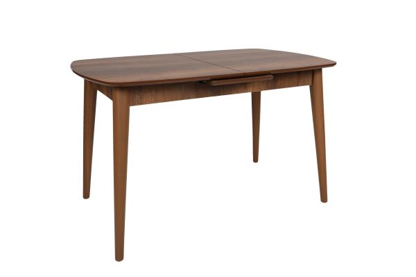 Rozkladací jedálenský stôl RETRO 130-160 cm, MDF, hnedý