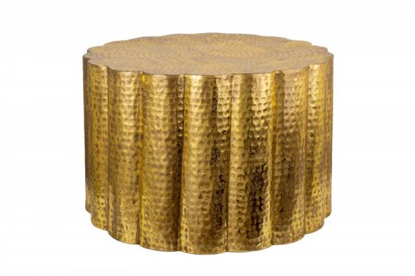 Ručne vyrobený konferenčný stolík LIQUID LINE 60 cm zlatý