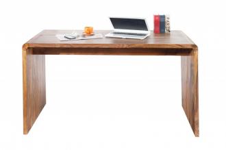 Dizajnový písací stôl CUBUS 150 cm,  Sheesham, prírodný