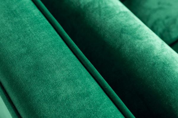 Elegantná 3-miestna pohovka COZY VELVET 225 cm smaragdovo zelený zamat
