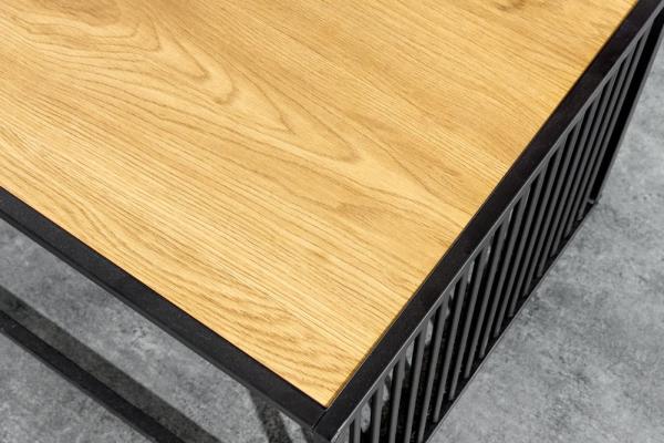 Dizajnový konferenčný stolík ARCHITECTURE 100 cm, prírodný dub,  čierny