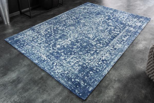 Orientálny bavlnený koberec HERITAGE 230x160 cm, modrý, vintage vzor