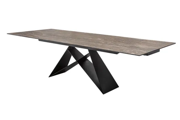Jedálenský stôl PROMETHEUS 180 - 220 - 260 cm výsuvný, rustikálny vzhľad