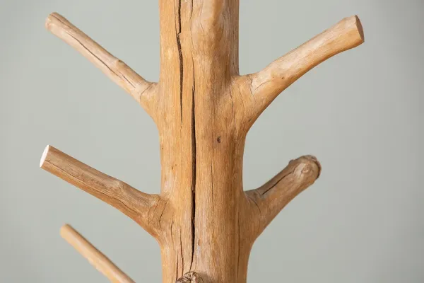 Masívny vešiak TREE NATURE 170 cm, mangostan, prírodný
