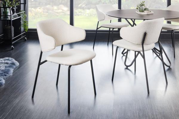 Dizajnová stolička VOGUE, biela, bounclé